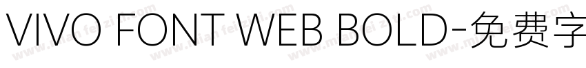 VIVO FONT WEB BOLD字体转换